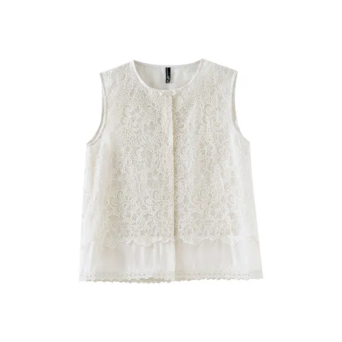 OUNIXUE Летний жилет женский абрикосовый