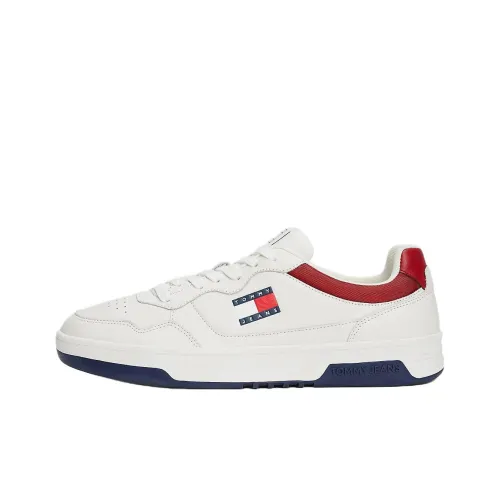Tommy Hilfiger Slip-resistant Abrasion-resistant Low Top Skateboard Shoes Men's White Томми Хилфигер Противоскользящие Устойчивые к истиранию Низкие Кроссовки для скейтбординга Мужские Белые