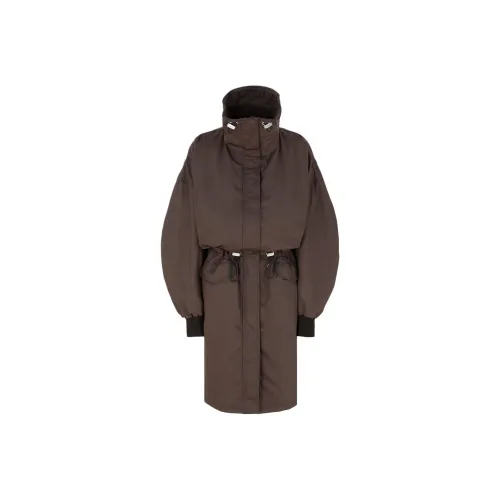The Attico SS25 PARKA Пальто Женское Коричневое
