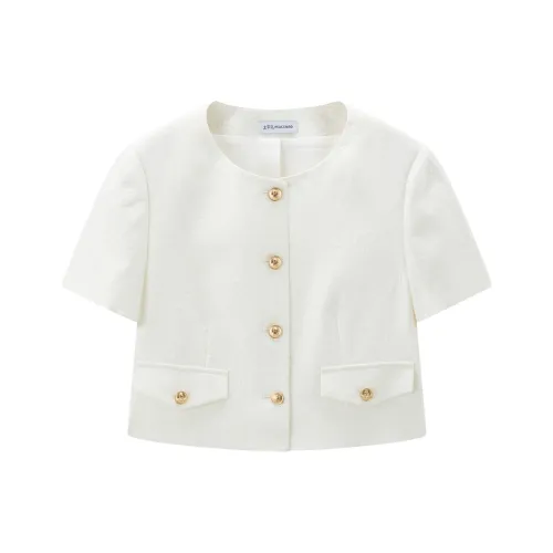 PEACEBIRD Cropped Jacket Женская Белая