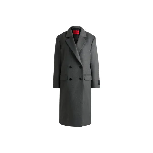 HUGO BOSS Серое Женское Пальто