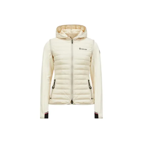 Moncler Grenoble Слоновая кость Женские пуховые куртки и зимние пальто