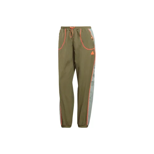 Adidas Слоистый оливково-зеленый Женские Повседневные Брюки