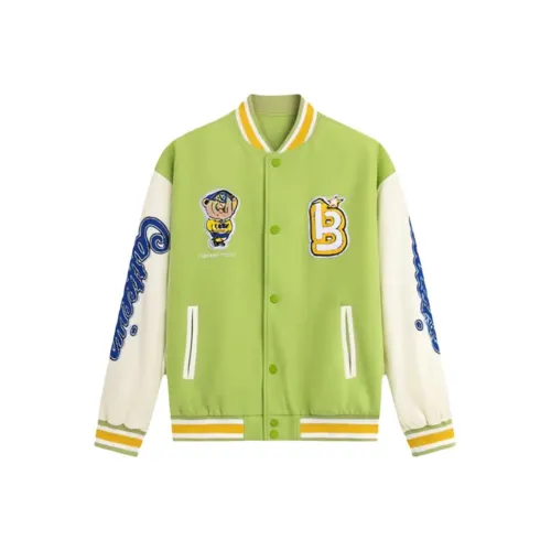 MO VOICE Бейсбольная куртка Женская Зеленая