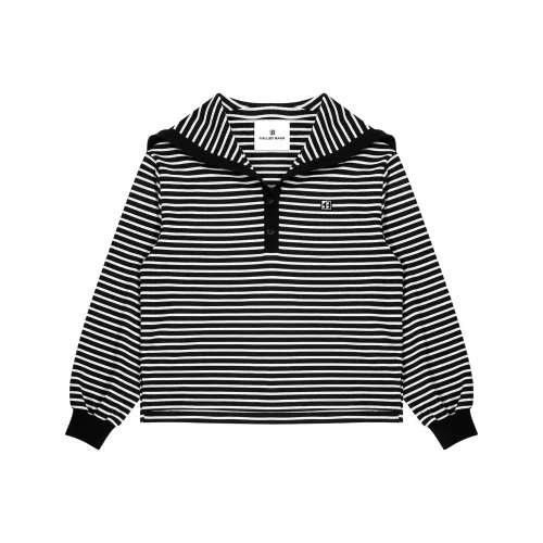 CALLED BACK Свитшот Женский Черный Белый Полосы