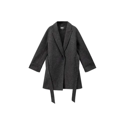 DKNY Темно-серое Женское Пальто