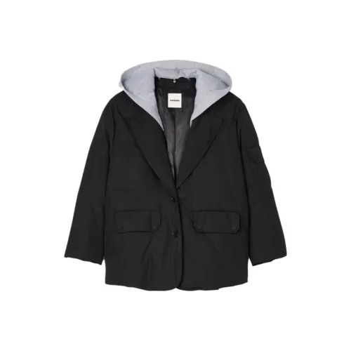 Sandro Пуховая куртка Женская Черная