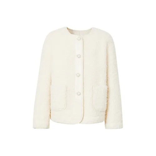 Hopeshow Экрю Женские Меховые изделия