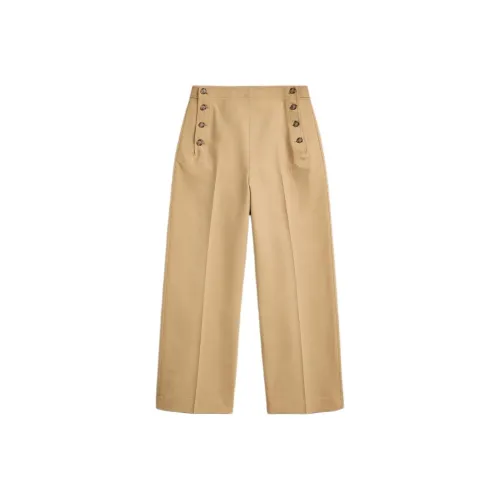 Polo Ralph Lauren SS24 Повседневные брюки Женские Бежево-желтые