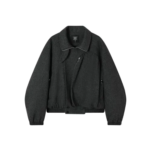 Ouyang Укороченная куртка женские цвет пшеница текстура с рельефом