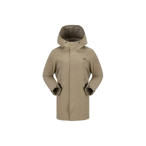 MOBI GARDEN Тренчкот Женские Белый Ткань