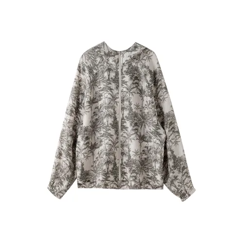 To The West Укороченная Куртка Женская Кокосовая Пальма Цветочный Дизайн