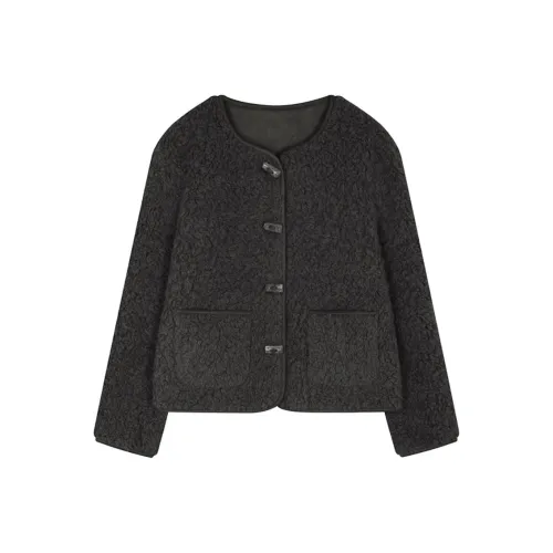 IHIMI Вельвет Feel Пальто Женское Серое