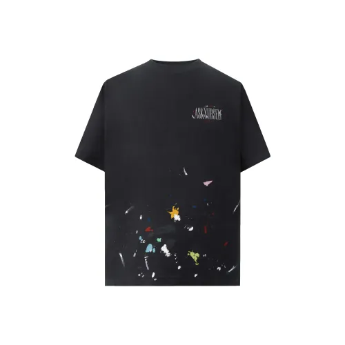 Askyurself Промытый черный Унисекс Футболка