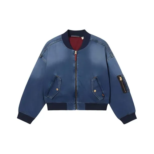 Levis CNY Темно-синий Женские Джинсовые Куртки