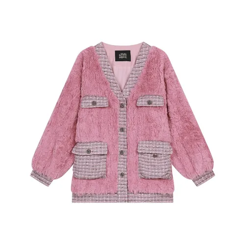 ELF SACK FLUFFY Розовый Женское Пальто