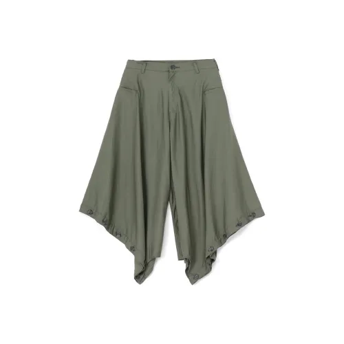 Yohji Yamamoto Khaki Женские Повседневные Брюки