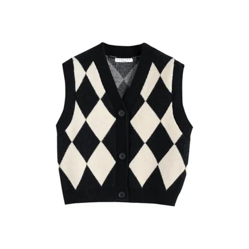 Tonlion Черные Женские Жилеты