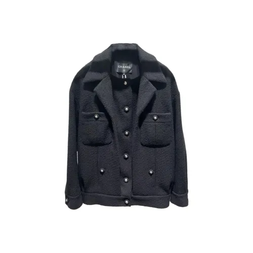 CHANEL 24 Осенне-зимнее пальто женское черное