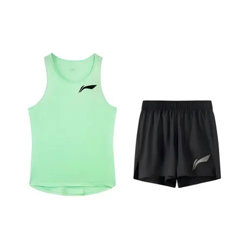 Лайнер Повседневная Спортивная Одежда Унисекс Неон Аква Черный