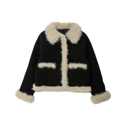 Beautiful Wardrobe Бархат Feel Пальто Женское Черное