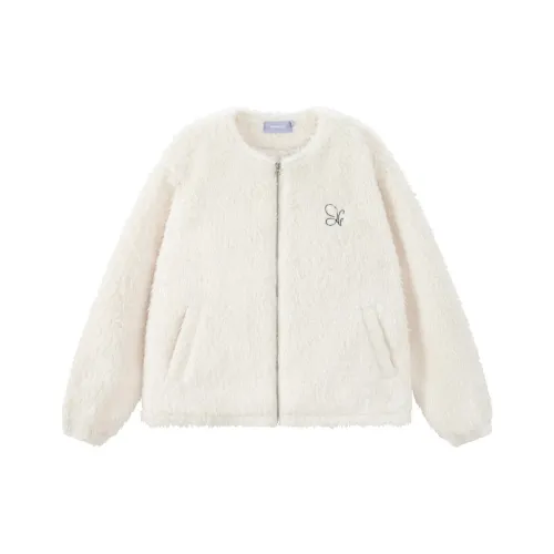 UNIFREE Бархат Feel Куртка Женская Белая