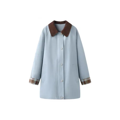 PLAY BUSH Тренчкот Женский Синий