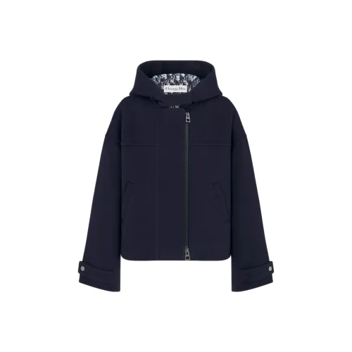 DIOR FW24 Пальто Женское Морской Синий