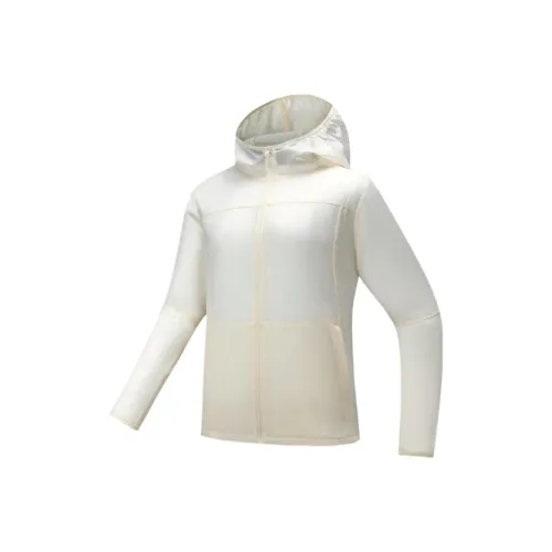 CHAOJIANTA Дышащая одежда с защитой от солнца и защитой от ультрафиолета женская кукурузный белый