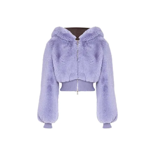 MOSCHINO Сиренево-розовые женские бархатные куртки
