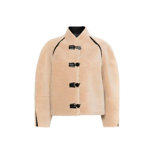 LOW CLASSIC FW24 Вельвет Feel Пальто Женское Светлый Бежевый