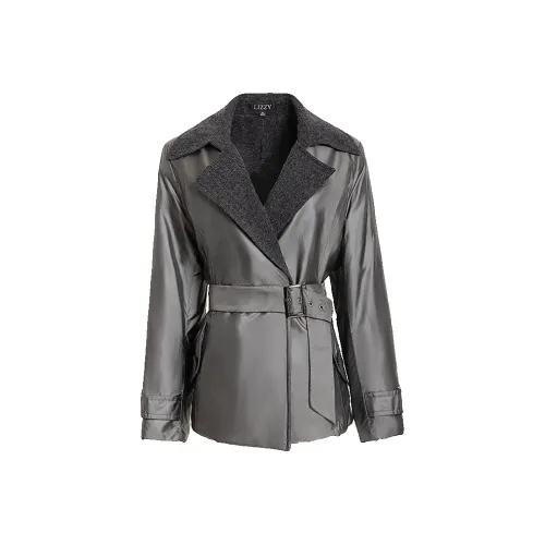 LIZZY Хлопковый пуховик женский серый