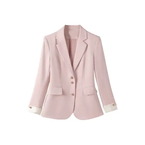 ABBY GODDESS Универсальный Розовый Бизнес Костюм Пальто Для Женщин Женские