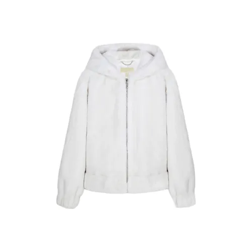 MICHAEL KORS SS24 Вельвет Feel Пальто Женское Белое