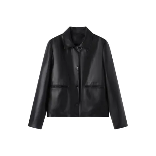 Комбо Женские Кожаные Куртки