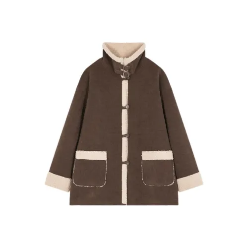 XWI кожаная куртка женский кофе