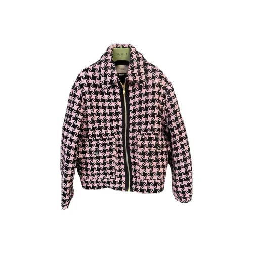 GUCCI FW22 Хлопковый пуховик женский розовый