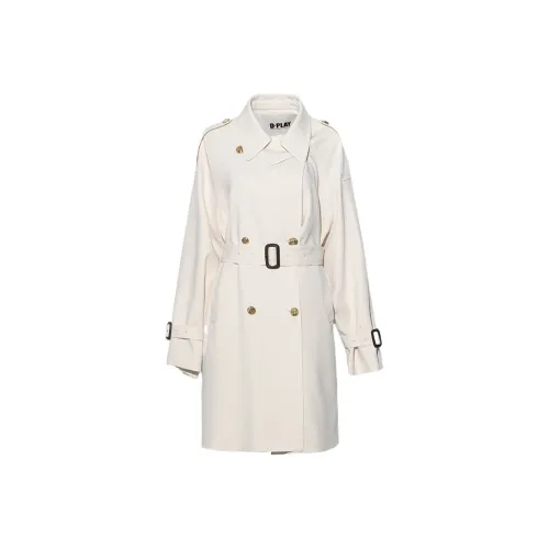 DPLAY Тренчкот Женский Кремовый Абрикос