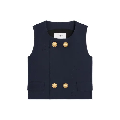 CELINE SS24 Жилет Женские Ink Синий