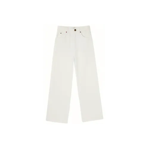SANDRO Белые Женские Повседневные Брюки