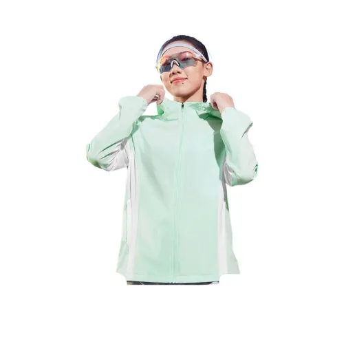 QIAODAN Тренчкот Женский Ветреный Циан Джордан Белый