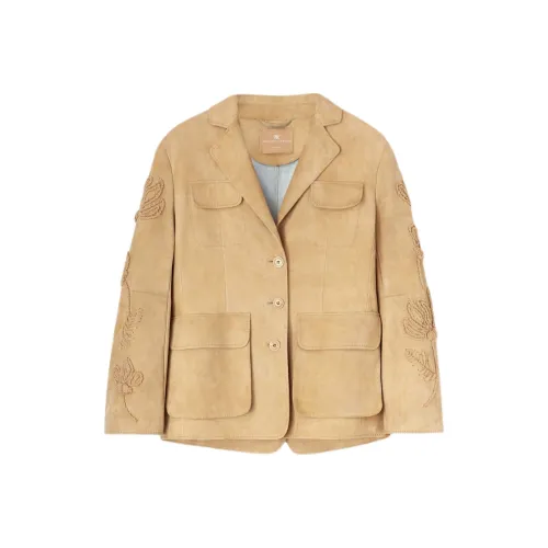 ERMANNO SCERVINO Кожа Куртка Женская Хаки