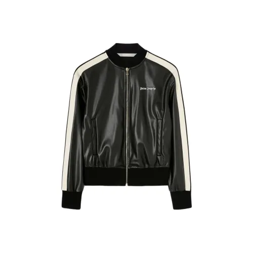 PALM ANGELS Кожа Куртка Женская Черная