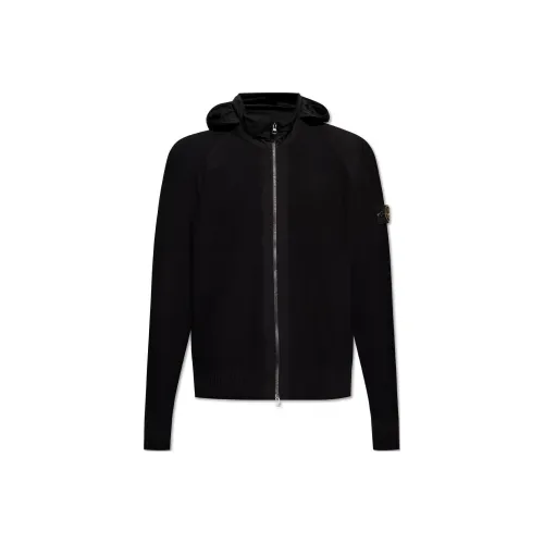 STONE ISLAND Черный Мужской Трикотаж