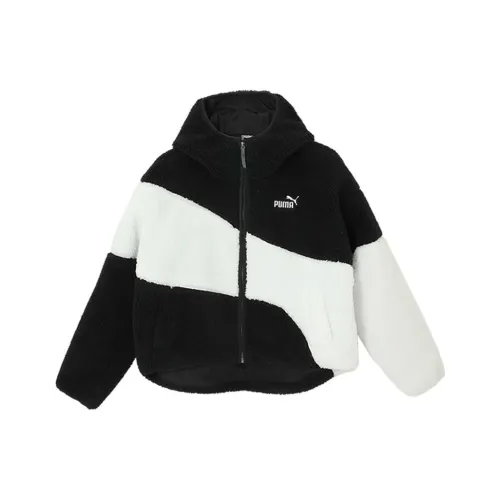 PUMA Big Cat Velvet Feel Куртка Женская Черная Белая