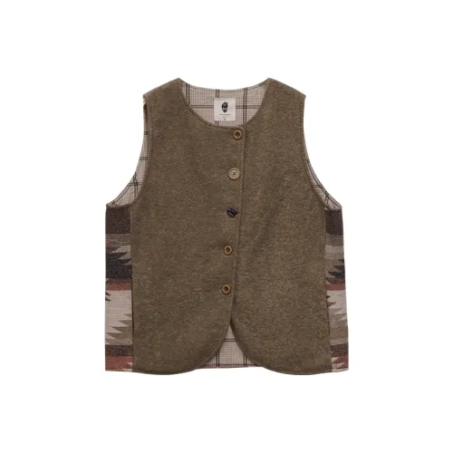 KERANPUJIAN Жилет Женские Fern Травяной зеленый