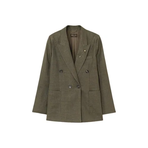 Loro Piana Бизнес-костюм Пальто Женское Зеленое