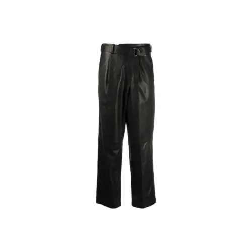 Helmut Lang Черные Женские Кожаные Брюки