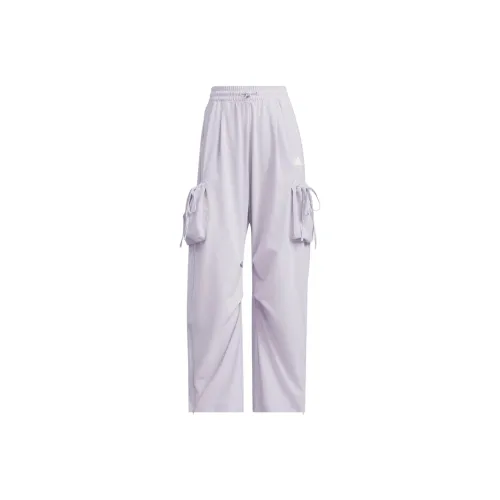 Adidas Dance Ткани вязаные Tracksuit Bottoms Ткани вязаные Тренировочные брюки Женские Серебряный