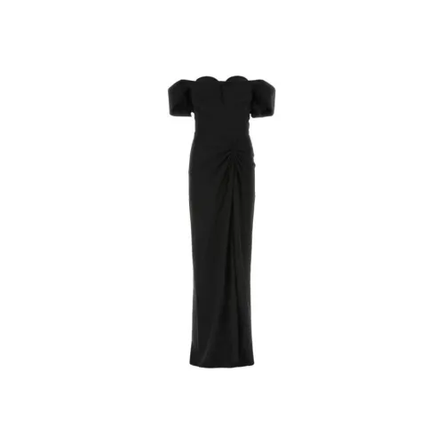 Alexander McQueen Black Женские Короткие Платья с Рукавами